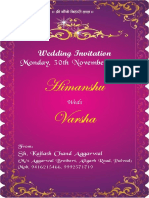 Wedding invitation