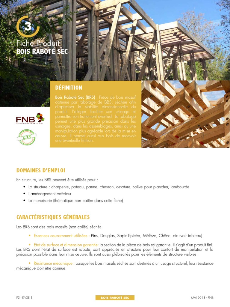 Bois Raboté Sec : Caractéristiques et Usages | PDF | Bois (matériau de ...