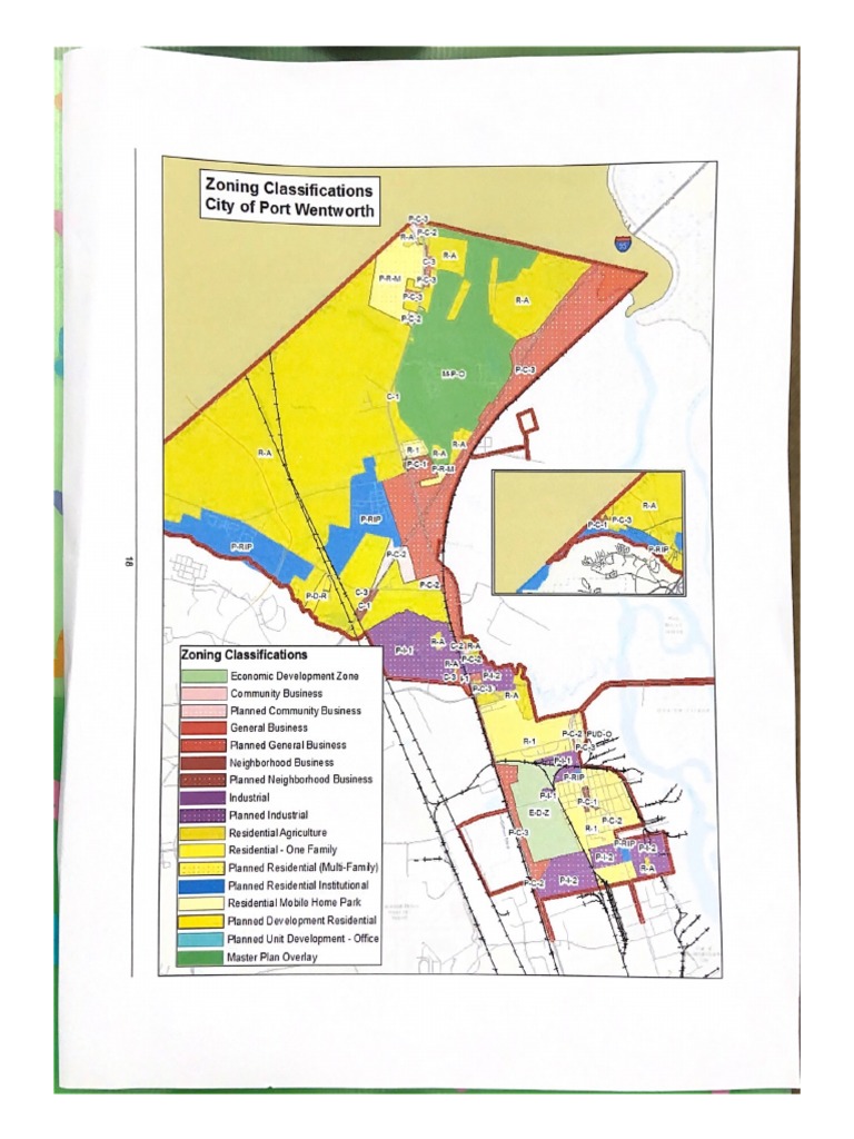 Port Wentworth Zoning Map PDF