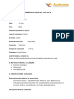 Informe Psicológico Del Test Scl-90