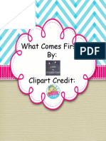 What Comes First? By: Clipart Credit