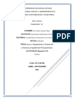 Seguimiento y Evaluación y Clausura y Liquidación Presupuestaria.