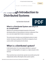 A Thorough Introduction To Distributed Systems