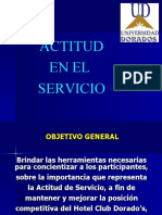 Actitud servicio hotel