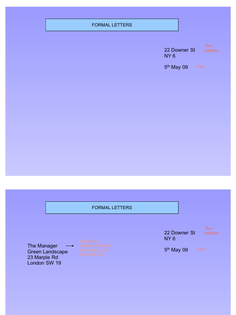 Formal Letter | PDF
