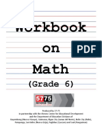 Workbook On Math Math Grade 6