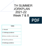 Percentage, Mean Median Mode