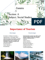 Name: Zunaira Class: 5 Section: A Subject: Social Studies