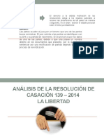 ALEXANDRA - UPAO - ANÁLISIS DE LA Resolución DE Casación 139