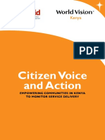Citizen Voice and Action: Empowering Communities in Kenya To Monitor Service Delivery