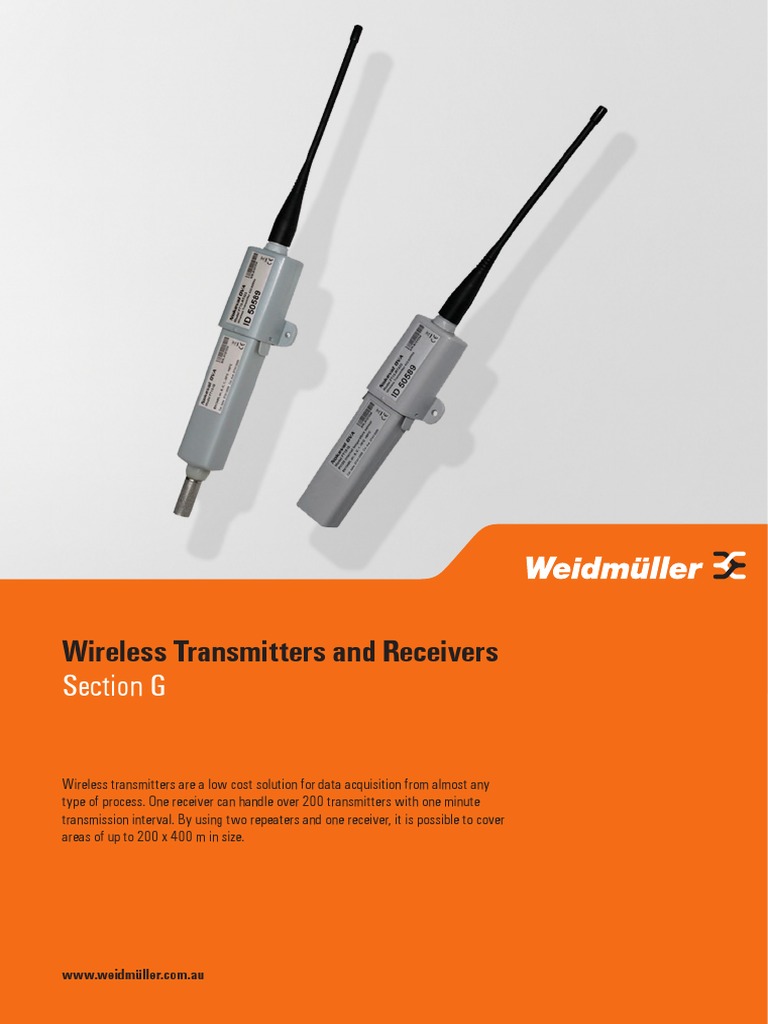 G Wireless Transmitters Receivers PDF Radio Transmitter
