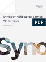 Synology Notification Service White Paper: Based On DSM 6.0.3