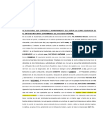 Acta de Nombramiento de Liquidador