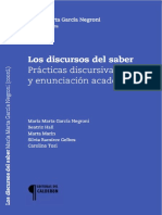 María Marta García Negroni (coord.) - Los discursos del saber_ prácticas discursivas y enunciación académica