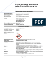 Foaming Caustic Cleaner SDS