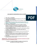 DOCUMENTOS PARA LOCAÇÃO