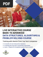 Live Interactive Course Basic To Advanced: Data Structures, Algorithms & Problem Solving Course