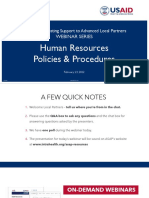 HR Policies and Good Practices