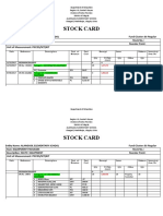 Stock Card: Alangasil Elementary School