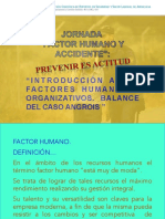 J. Factor Humano. Julio Miño