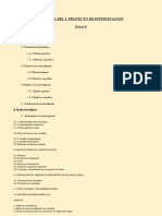 Esquema Del I - Proyecto de Investigación