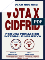 Vota X Cidfrid: ¡La Fevaq Nos Une!