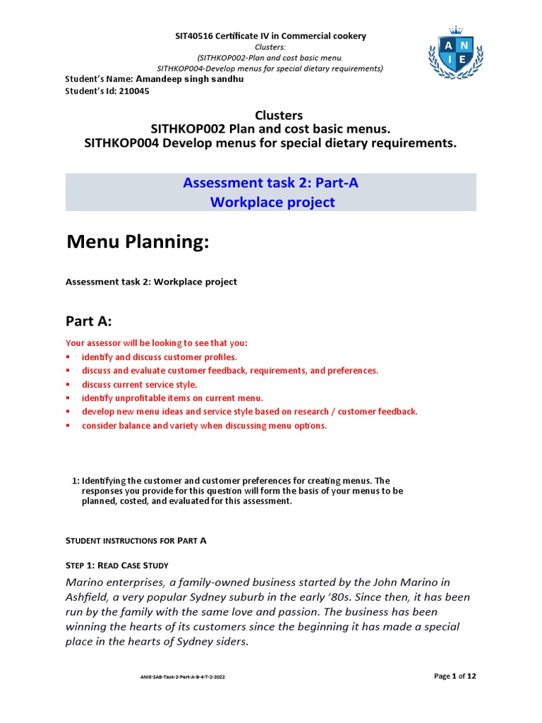 Menu Planning for Diverse Diets | PDF | Menu | Diet (Nutrition)