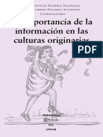 La Importancia de La Información en Las Culturas Originarias. Figueroa Alcántara, Hugo Alberto, Ramírez Velázquez, César Augusto