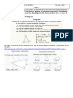 PLAN 4 2021 - 3ro B y D - Trigoometría TEOREMA DE PITÁGORAS