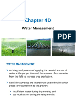 Chapter 4D: Water Management