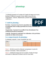 Les plannings (1)