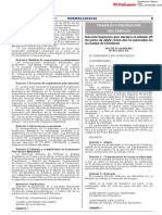 Decreto Supremo Que Declara El Sábado 25 de Junio de 2022 Como Día No Laborable en La Ciudad de Chimbote