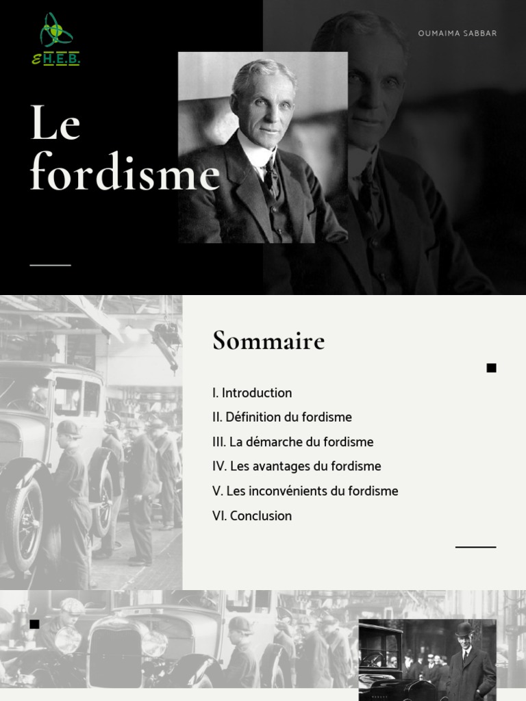 Comprendre le fordisme : Définition et enjeux | PDF | Économie ...