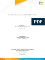 Fase 3 - Constitución Política de Colombia 1991 y Deporte