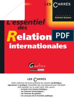 LEssentiel Des Relations Internationales - 6e Éditions by Gazano