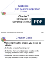 Statistics: A Decision-Making Approach: Introduction To Sampling Distributions