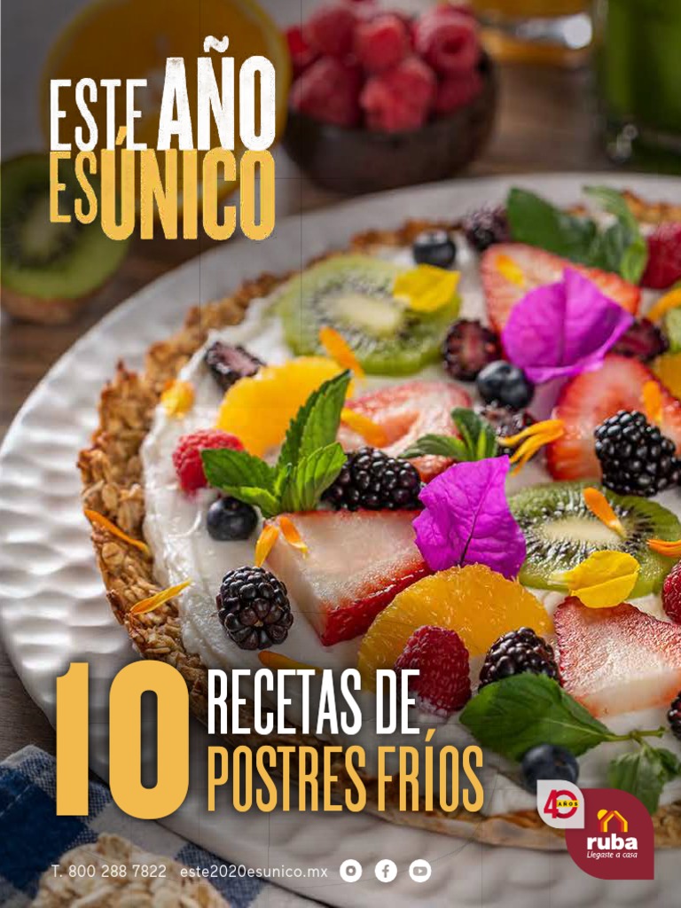 10 Recetas de Postres Fríos | PDF | Tarta de queso | Postres