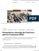 Presentaron Mensaje de Francisco para La Cuaresma 2022 - Vatican News