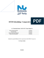 RTOS Scheduling: Comparative Study: An "Operating Systems" (ECEN 427) " Project Report by