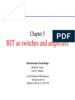 BJT As Switches and Amplifiers: Microelectronic Circuit Design