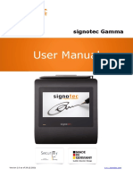 User Manual LCD Signature Pad Signotec Gamma