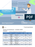 Arcsa CZ5 Turnos de Farmacias Guayas Octubre 2021