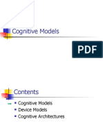 Cognitive Models