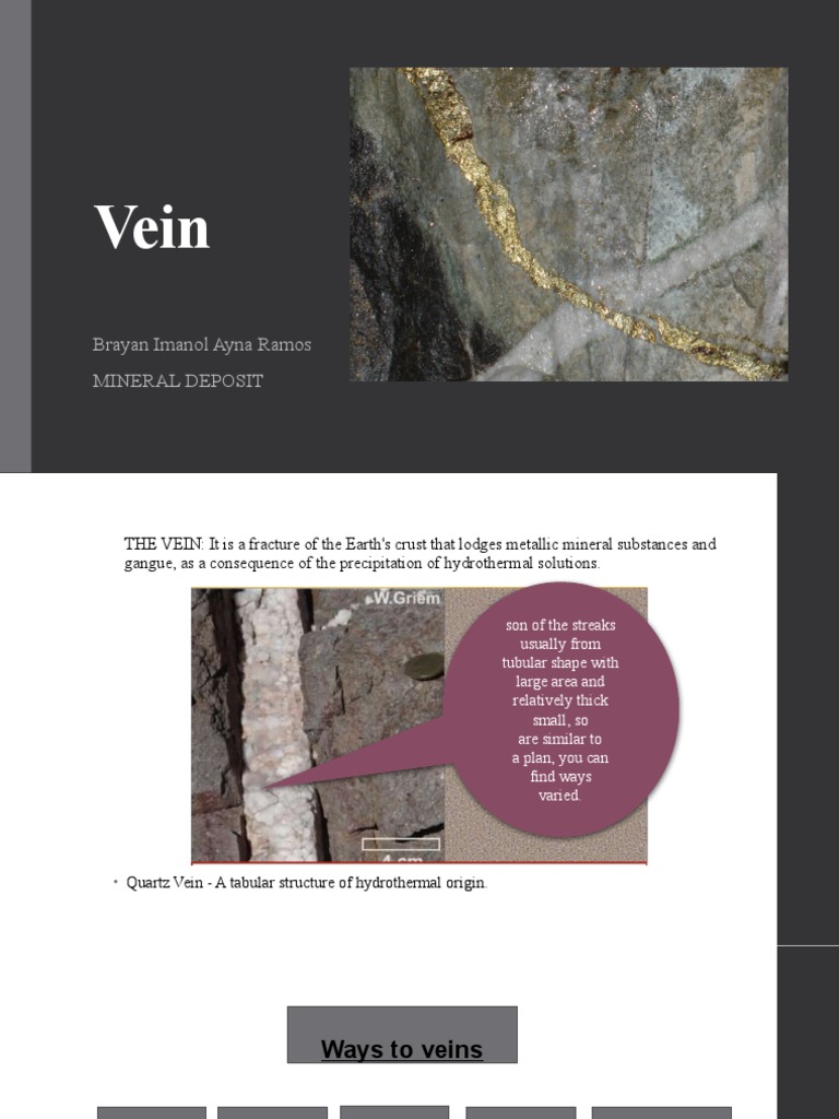 Vein | PDF | Minerals | Geology