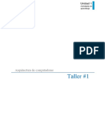 Taller #1 - Arquitectura de Computadores