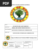 CBLM-Participate in Workplace Communication