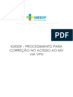 Procedimento para Correcao No Acesso Ao MV Via VPN