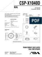 Service Manual: CSP-X1040D