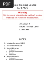 Technical Training Course For ECDIS: Warning