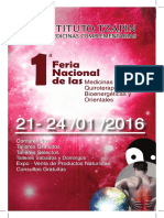 Feria Nacional de Las Medicinas Quiroterapeuticas Bioenergeticas y Orientales